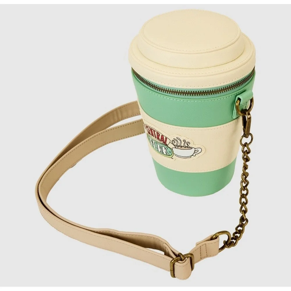 NWT Loungefly Friends Central‎ Perk Coffee Mug Scented Backpack & Crossbody Bag!